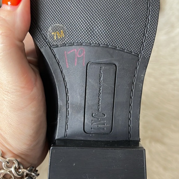 INC Black Genuine Lether Boots - Picture 10 of 16